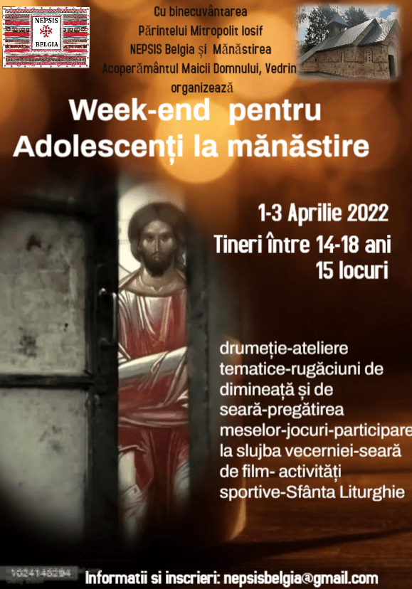 Week-end Pentru Adolescenti La&nbsp;Manastire