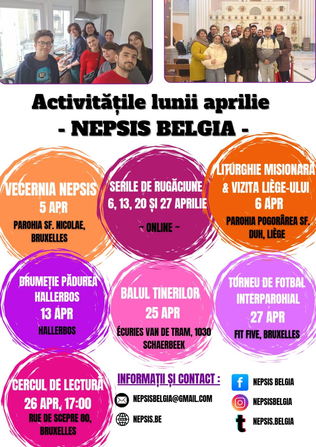 Activitățile Lunii Aprilie