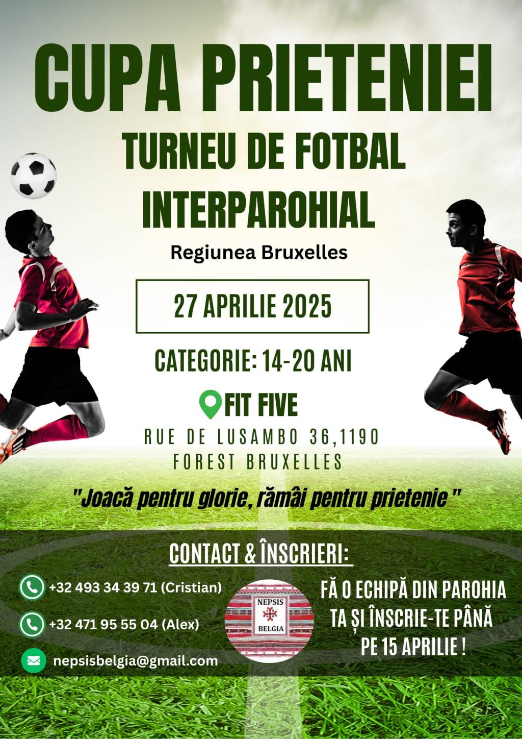 Cupa Prieteniei – Turneu de Fotbal&nbsp;Interparohial