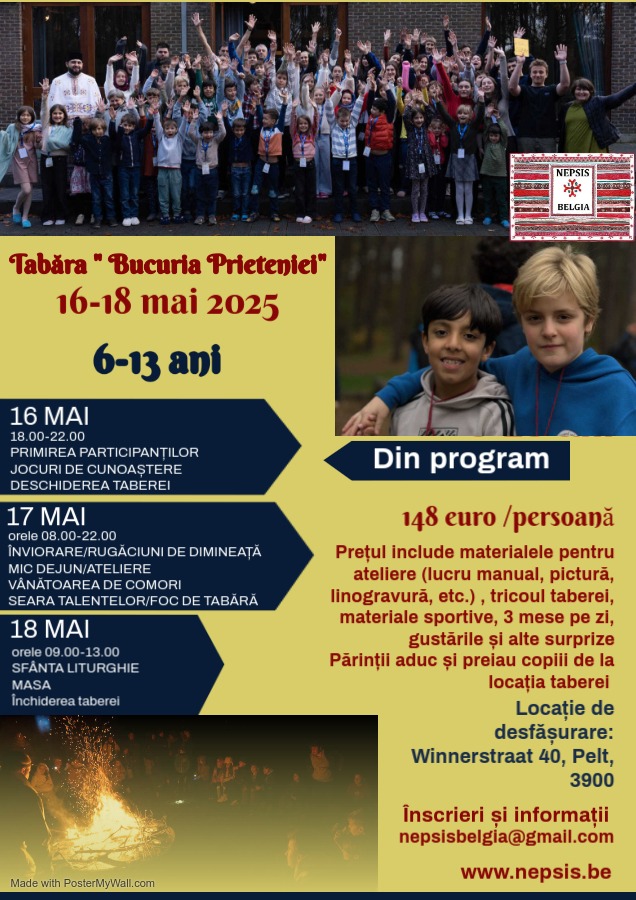 Tabăra „Bucuria Prieteniei” (16–18 mai&nbsp;2025)